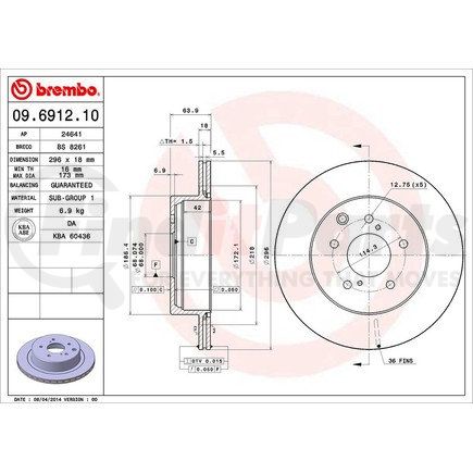 Brembo 09.6912.10