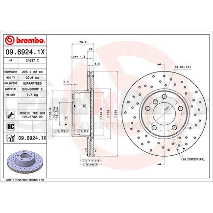 Brembo 09.6924.1X 