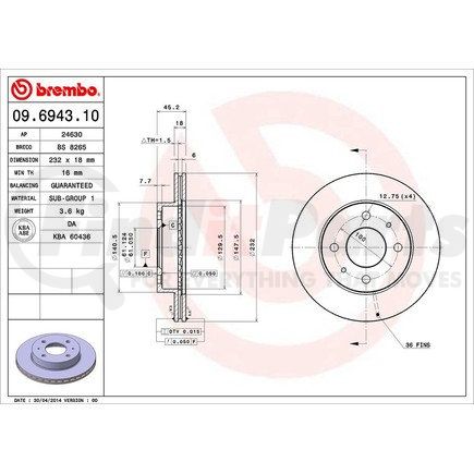 Brembo 09.6943.10
