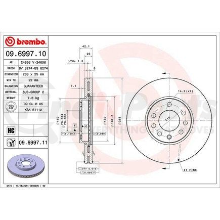 Brembo 09.6997.11
