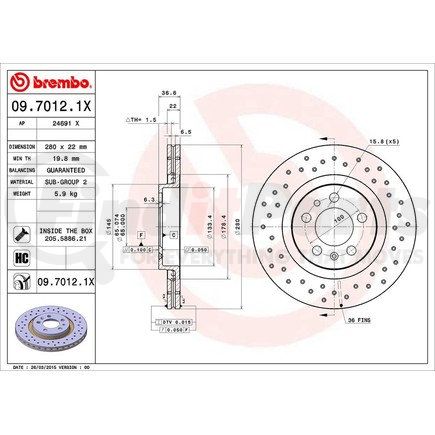 Brembo 09.7012.1X