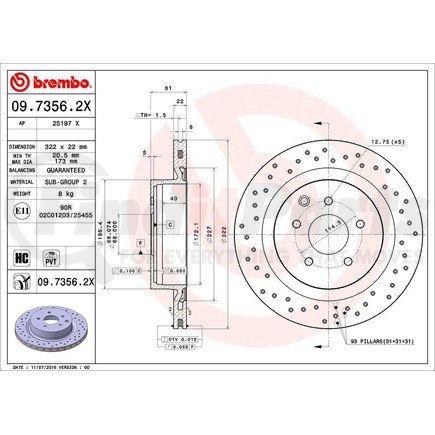 Brembo 09.7356.2X 