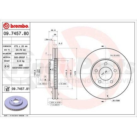 Brembo 09.7457.81