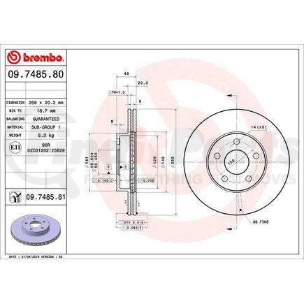 Brembo 09.7485.81