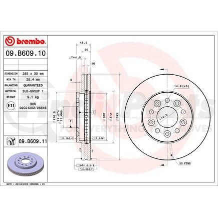 Brembo 09.B609.11