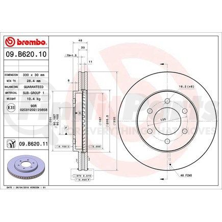 Brembo 09.B620.11