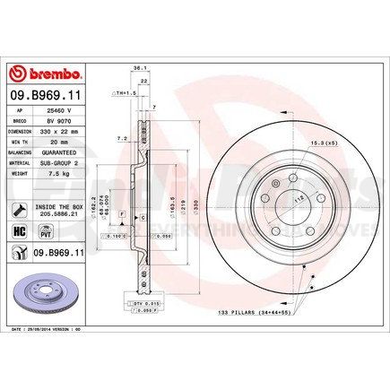Brembo 09.B969.11