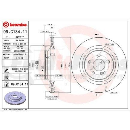 Brembo 09.C134.11