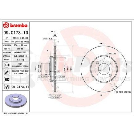 Brembo 09C17311