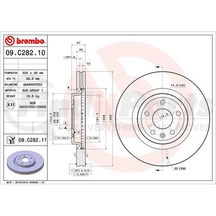 Brembo 09.C282.11 