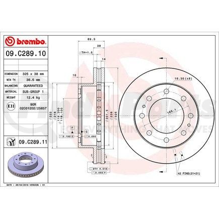 Brembo 09.C289.11