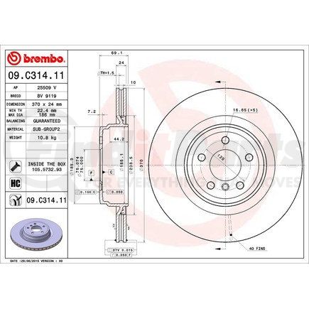 Brembo 09C31411