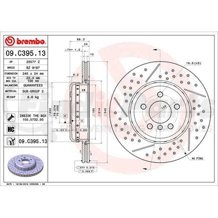 Brembo 09.C395.13 