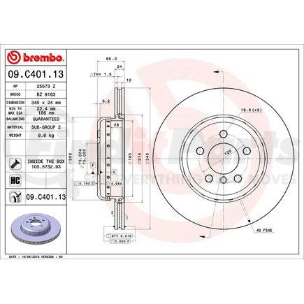 Brembo 09C40113 