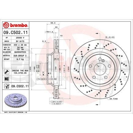 Brembo 09.C502.11