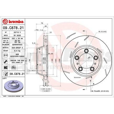 Brembo 09.C878.21