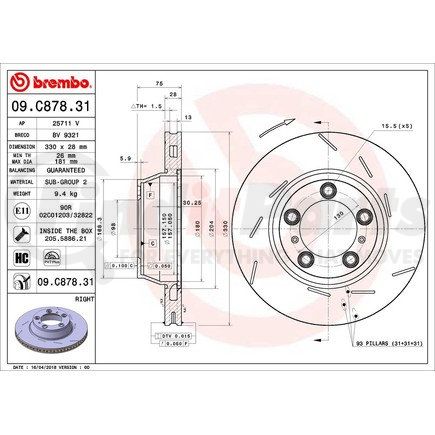 Brembo 09.C878.31