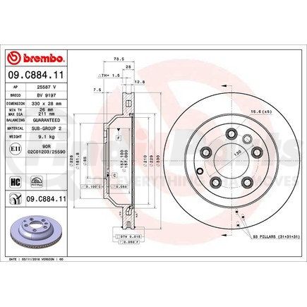 Brembo 09.C884.11
