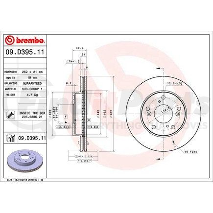 Brembo 09.D395.11 