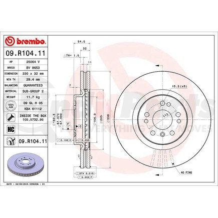 Brembo 09.R104.11