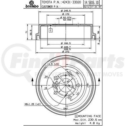 Brembo 14.5816.10