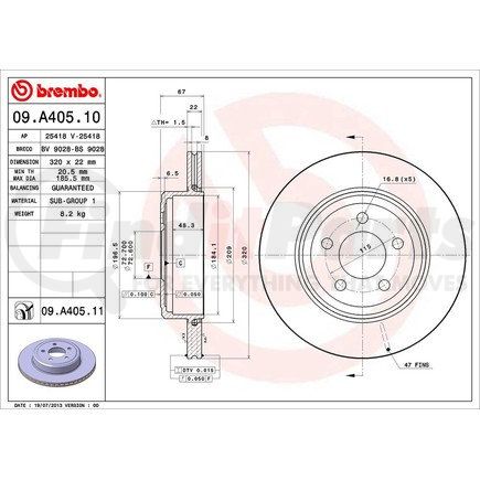 Brembo 09.A405.11
