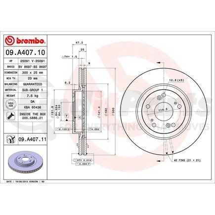 Brembo 09.A407.11