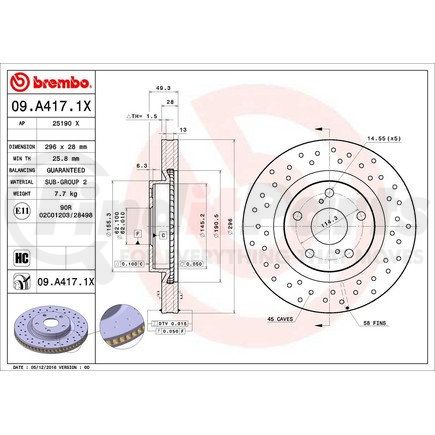 Brembo 09.A417.1X