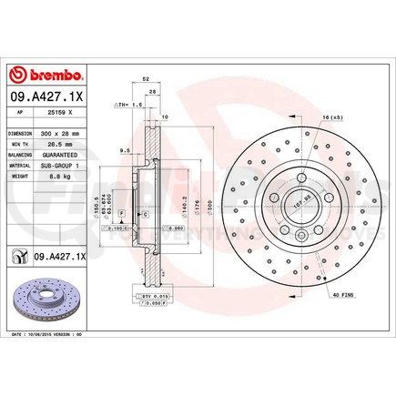 Brembo 09.A427.1X 