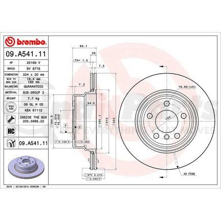 Brembo 09.A541.11
