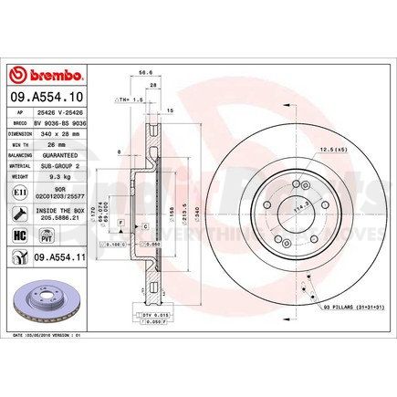 Brembo 09A55411