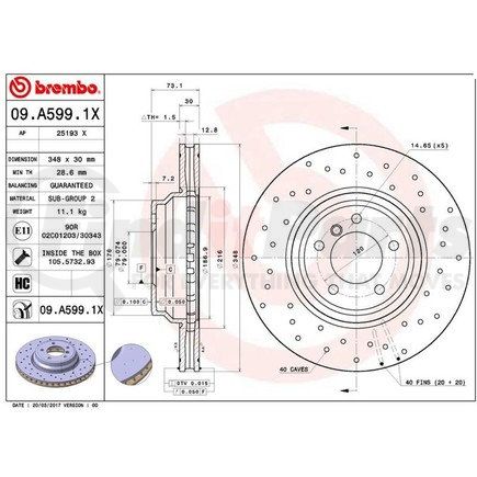 Brembo 09.A599.1X