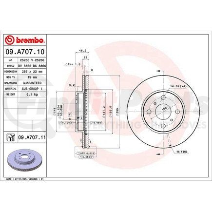 Brembo 09.A707.11