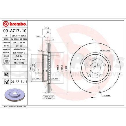 Brembo 09.A717.11