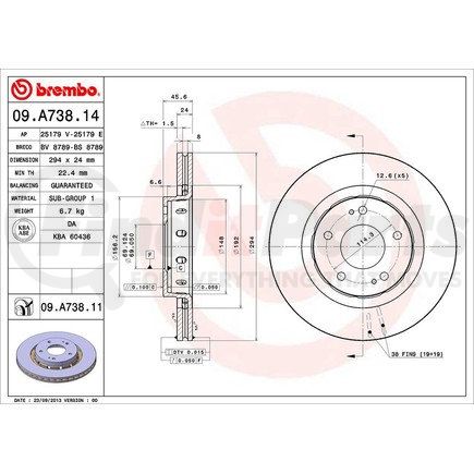 Brembo 09.A738.11
