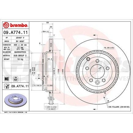 Brembo 09.A774.11