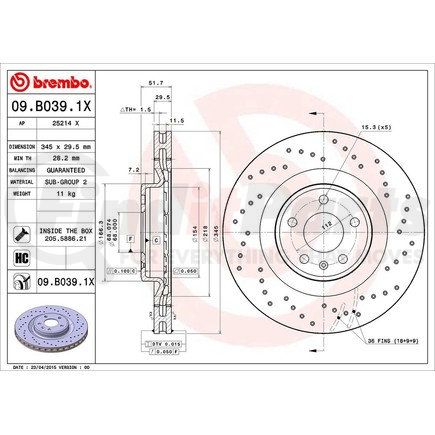 Brembo 09.B039.1X