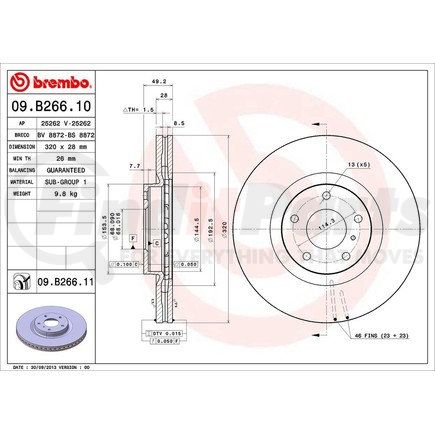 Brembo 09.B266.11