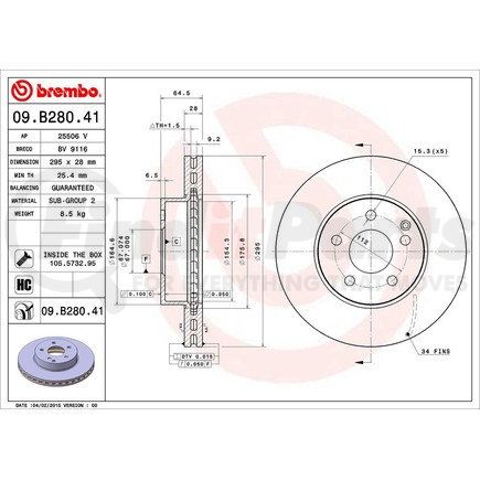 Brembo 09.B280.41