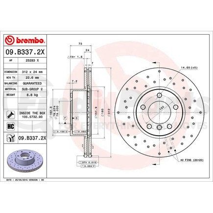 Brembo 09.B337.2X