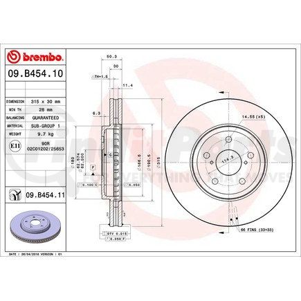 Brembo 09.B454.11