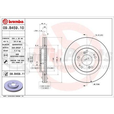 Brembo 09.B459.11