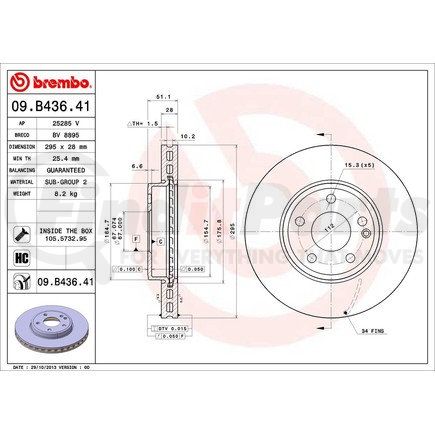 Brembo 09.B436.41