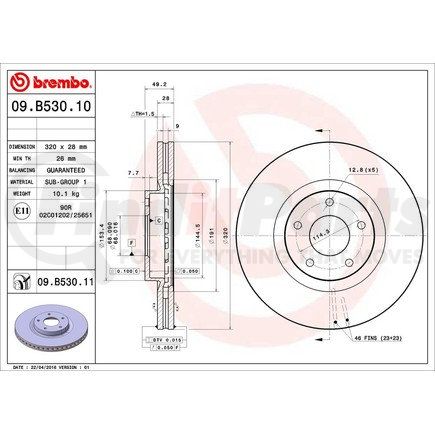 Brembo 09.B530.11