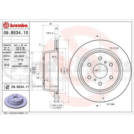 Brembo 09.B534.11
