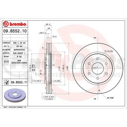 Brembo 09.B552.11