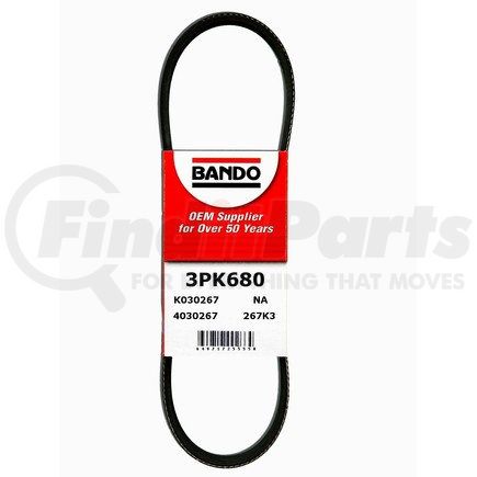 Bando 3PK680 Serpentine Belt