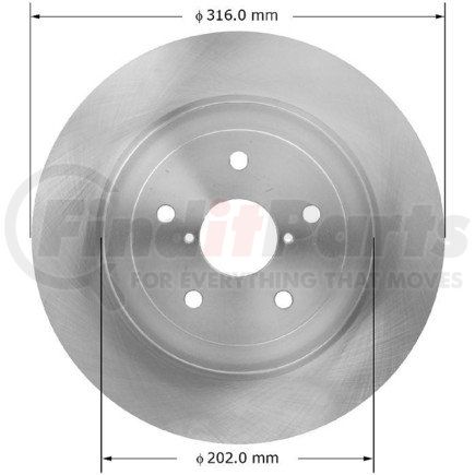 Bendix PRT5754 Brake Rotor
