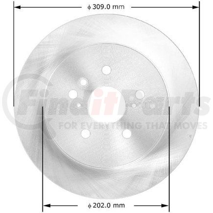 Bendix PRT5799 Brake Rotor
