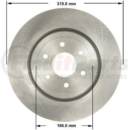 Bendix PRT5807 Brake Rotor